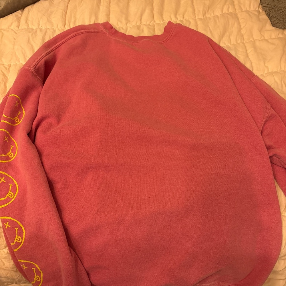 Nirvana Smile Overdyed Crew Neck Sweatshirt - Picture 3 of 3